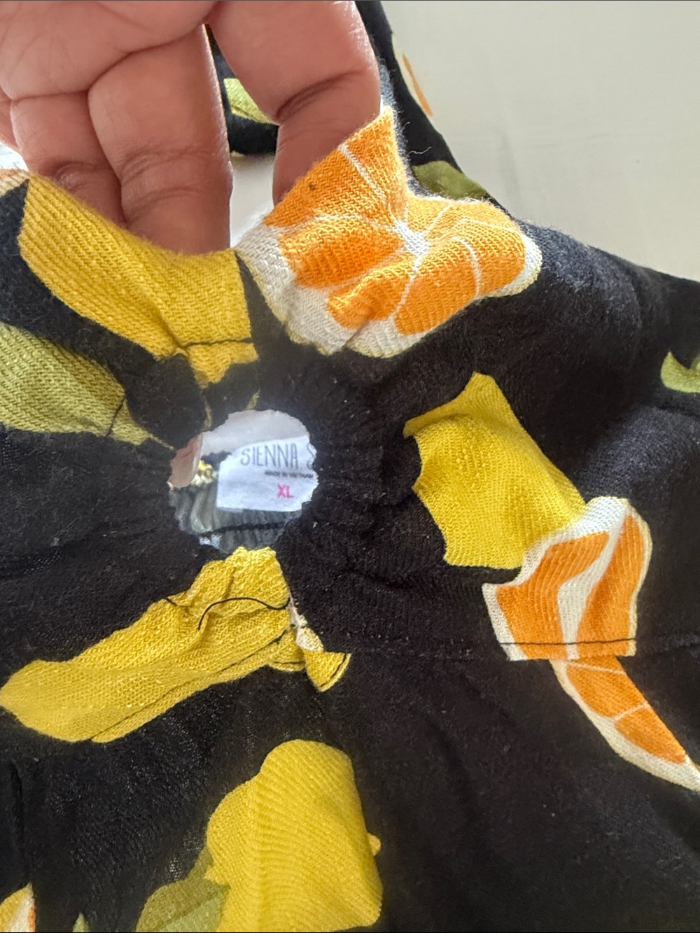 TJ Maxx Black Citrus Halter One-Piece - Picture 3 of 4